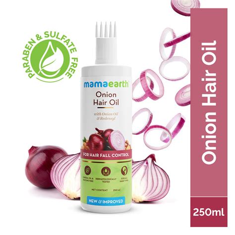 Buy Mamaearth Onion Oil For Hair Regrowth Hair Fall Control With