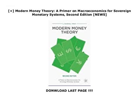 Modern Money Theory A Primer On Macroeconomics For Sovereign Monetary