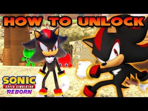 HOW TO UNLOCK SHADOW THE HEDGEHOG in Sonic Speed Simulator : r ...