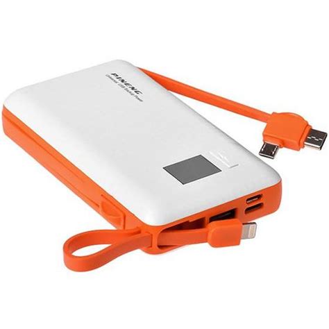 Carregador Slim Power Bank Mah Original Pineng Cabos Embutidos