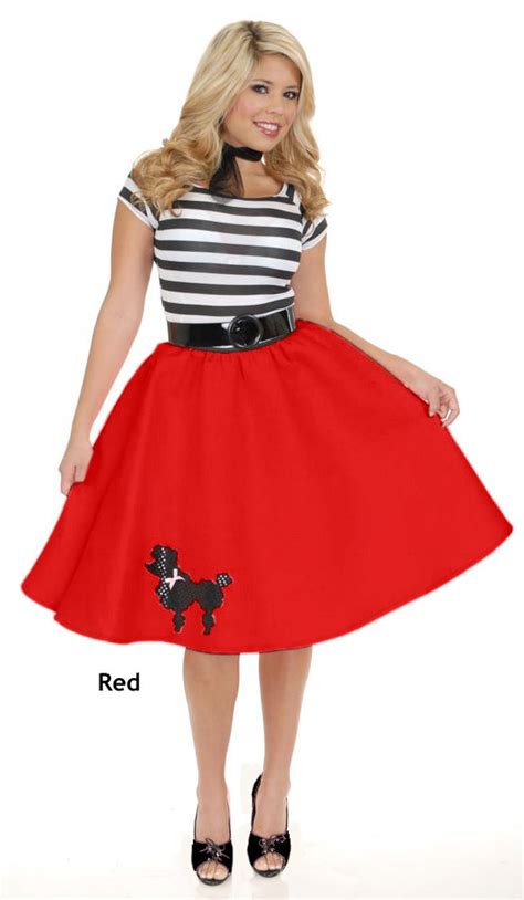 Adult 50s Felt Poodle Skirt More Colors Candy Apple Costumes 50