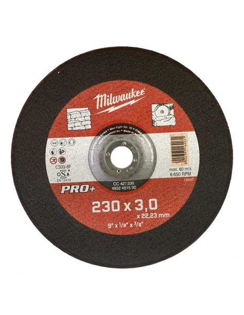 DISQUE A TRONCONNER PRO Pierre 125MM épaiSABRE3 MM Pro 1pc MILWAUKEE