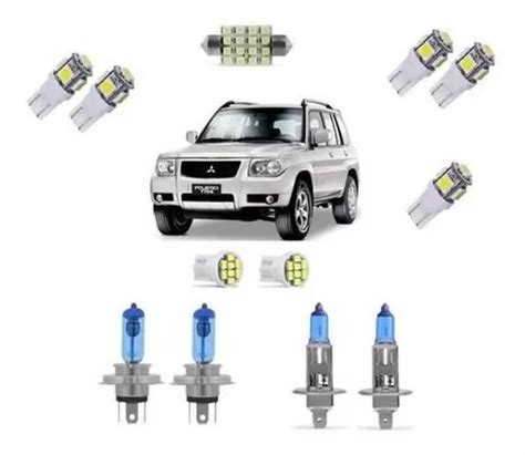 Kit 12 Lampadas Farol H4 Milha H1 Leds Pajero Tr4 8500k