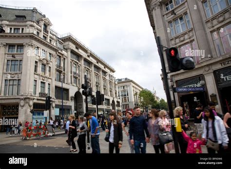 Oxford Circus Station Junction Stock Photo Alamy