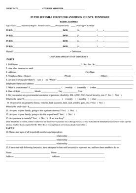 Butler County Juvenile Court Affidavit Of Indigency Form 2024 - PrintableAffidavitForm.com