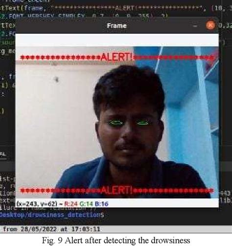 Figure From Drowsiness Detection Using Opencv Semantic Scholar