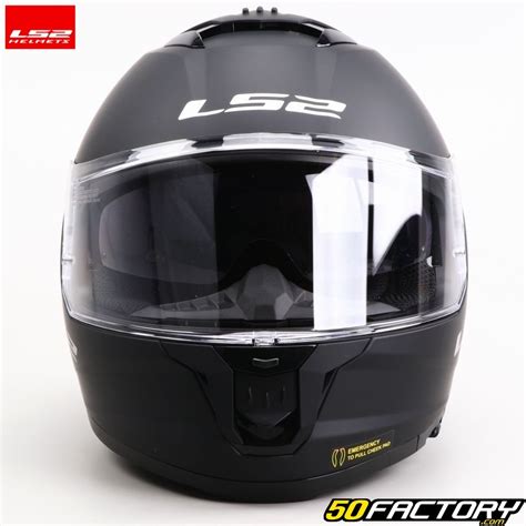 LS2 FF808 Stream II Matte Black Full Face Helmet Motorcycle Equipment