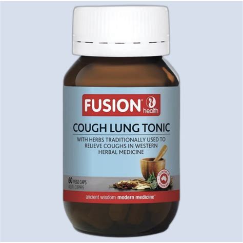 Jual Fusion Cough Lung Tonic 60 Capsules 30 Caps Kota Surabaya