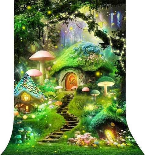 Amazon Riyidecor Mushroom Wonderland Backdrop Spring Enchanted