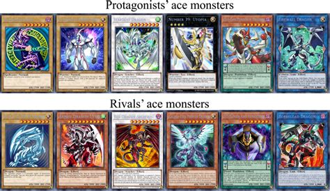 Main Characters Ace Monsters By Blueeyeshiningdragon Yugioh Cards