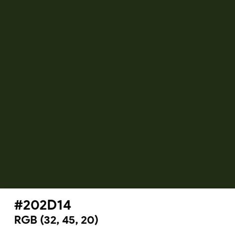 202d14 Color Name Is Dark Jungle Green