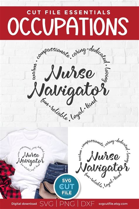 Nurse Navigator Svg Nurse Appreciation Svg Heart Svg Etsy