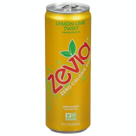 Zevia Soda Lemon Lime Twist 12 Pk 12 Fl Oz Kroger