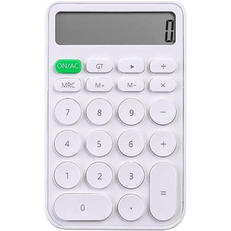 Calculatrice De Bureau 12 Chiffres Lcd Hd Écran Version De Base Jaune