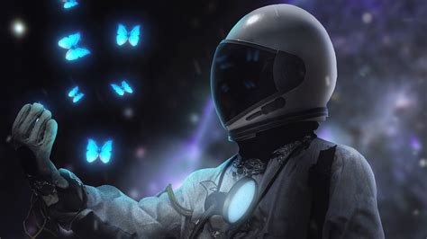 Butterfly And Astronaut Wallpaper,HD Artist Wallpapers,4k Wallpapers ...