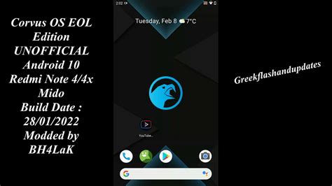 Corvus Os Eol Edition Unofficial Android Redmi Note X Mido Youtube