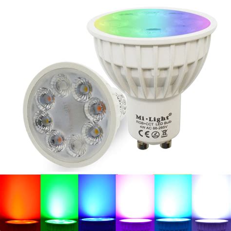 Dimmable Gu W Mi Light G Wireless Rgbww Led Spotlight Lamp Bulb