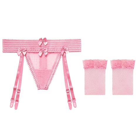 Lace Lingerie Set With Garter Belt Sexy See Through Sex Lingerie