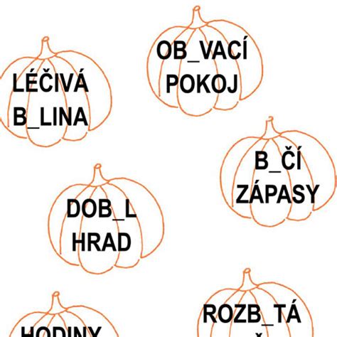 Halloweenská opakovačka vyjmenovaná slova po B Schola ludus