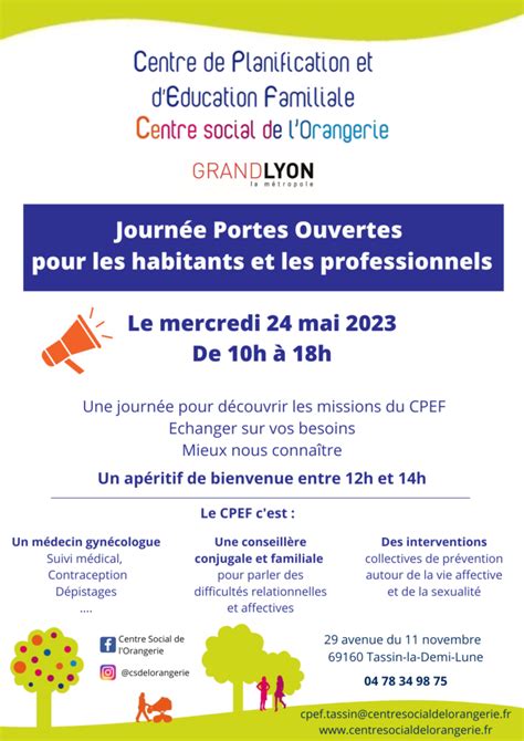 24 MAI 2023 Portes ouvertes du CPEF Centre Social de l Orangerie à