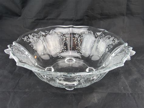 Vintage Fostoria Meadow Rose Clear Etched By Lovelyteacupsandmore