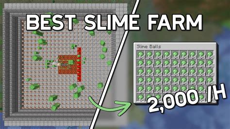 Best Easy Slime Ball Farm Minecraft 121 2000 Items Per Hour Youtube