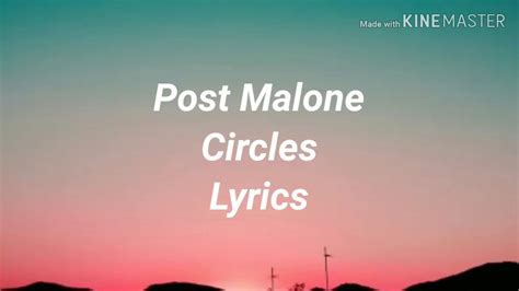 Post Malone Circles Lyrics Youtube