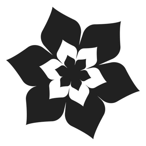 Diseño Png Y Svg De Icono De Flor De Flor De Seis Pétalos Para Camisetas