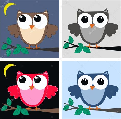 Colorful Owl Clip Art