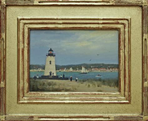 Summer Visitors At Edgartown Light The Christina Gallery