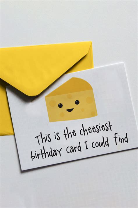 Funny Birthday Card Best Friend Birthday Card This Is The Cheesiest