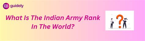 What Is The Indian Army Rank In The World