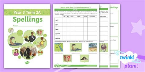 Planit Y Term A Look Cover Write Check Spelling Practice Booklet