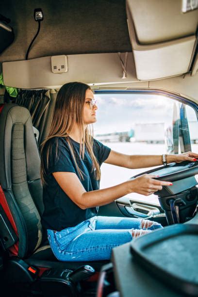 520 Young Woman Truck Driver Stock Photos Pictures And Royalty Free