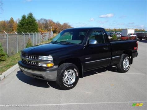 1999 Onyx Black Chevrolet Silverado 1500 Ls Regular Cab 4x4 20465811 Photo 10