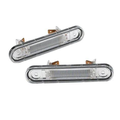 1 Pair LED License Plate Light For Mercedes Benz W124 W201 W202 Car