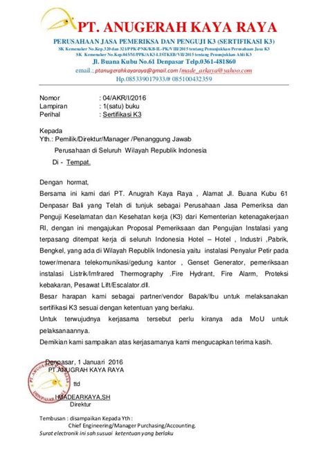 Surat Penunjukan K3