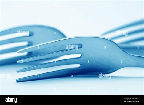 Fork Macro Close Up Diner Background Stock Photo Alamy
