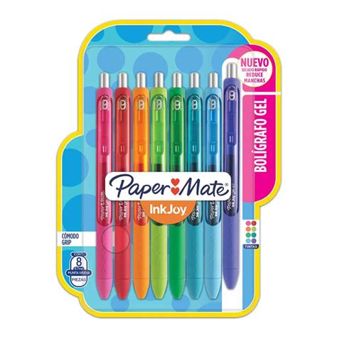 Caneta Gel Papermate Inkjoy 07mm 8 Cores Retratil Rt Sakura Shop Magazine