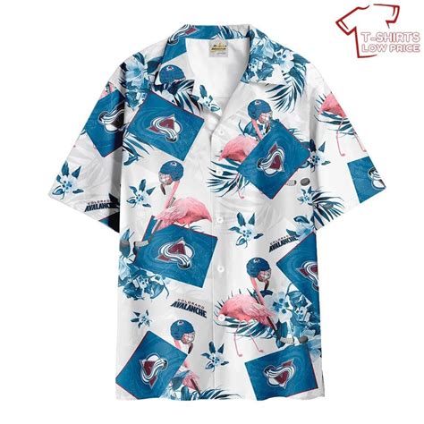 Colorado Avalanche Hawaiian Beach Shirt Flamingo T Shirts Low Price