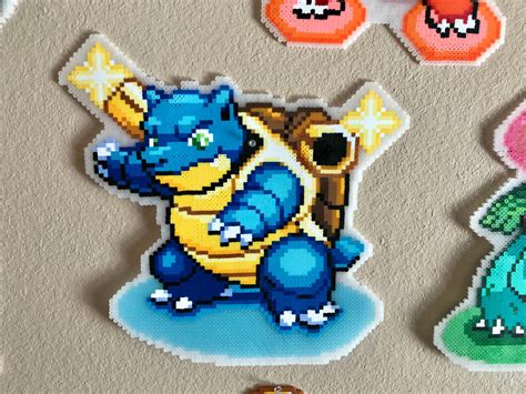 BLASTOISE season 1 3 of 12 Perler Bead Pokémon Etsy