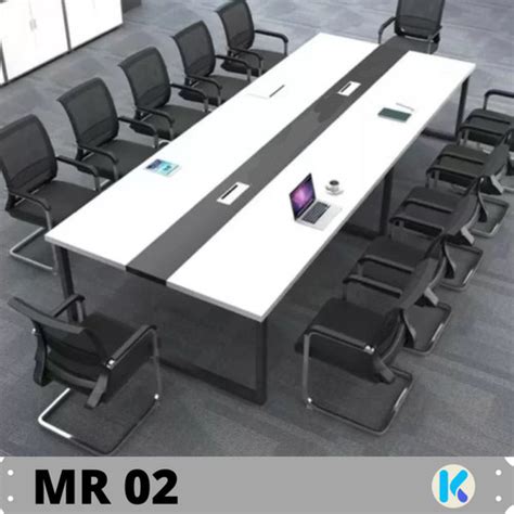 Jual Meja Rapat Meeting Kantor Minimalist Industrial MR 02 220x100