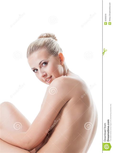 Portrait Of Smiling Nude Model Close Up Stock Photo Image Of Nude Pretty