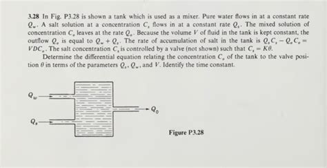 Solved 3 28 In Fig P3 28 Is Shown A Tank Which Is Used As A