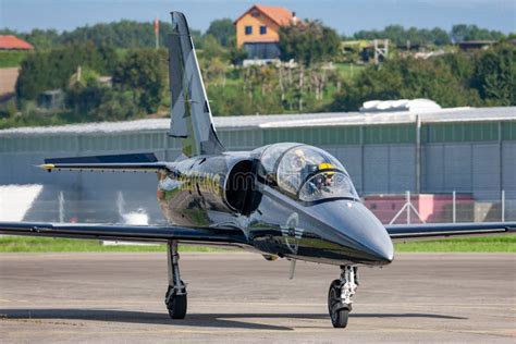 Breitling Jet Team Aero L C Albatross Jet Trainer Aircraft Flying In