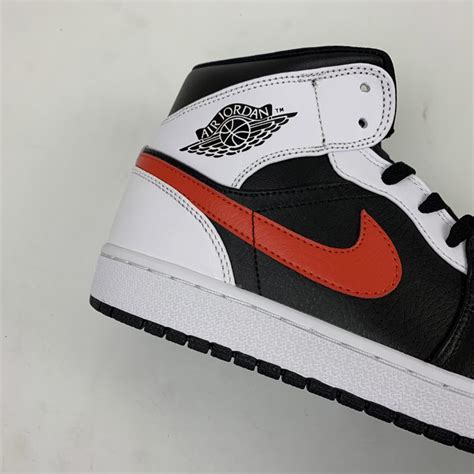 Air Jordan 1 Mid ‘chicago’ Black Chile Red White For Sale The Sole Line