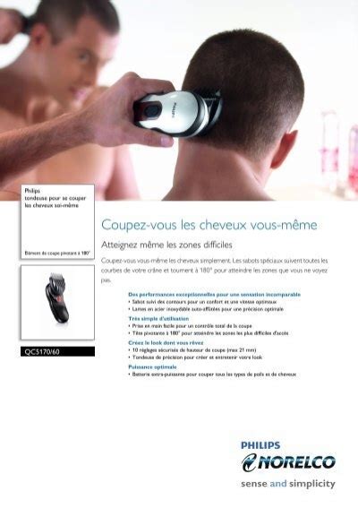 Qc Philips Tondeuse Pour Se Couper Les Cheveux Soi M Me