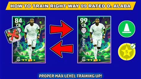 Right Way To Upgrade 99 Rated D Alaba In Efootball 2024 Mobile Max