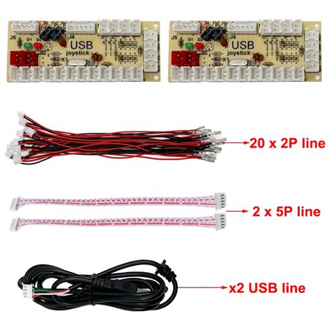 Null Verz Gerung Arcade Usb Encoder Pc Zu Joystick Kampfspiele