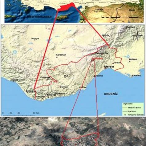 The geographical location of Mersin province and Arslanköy district ...